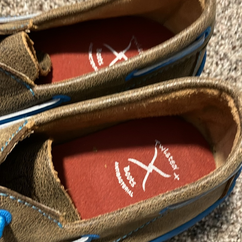 Twisted X Leather Loafers New Size 5 mens. 8.5 Ladies Shoes - Picture 3 of 6